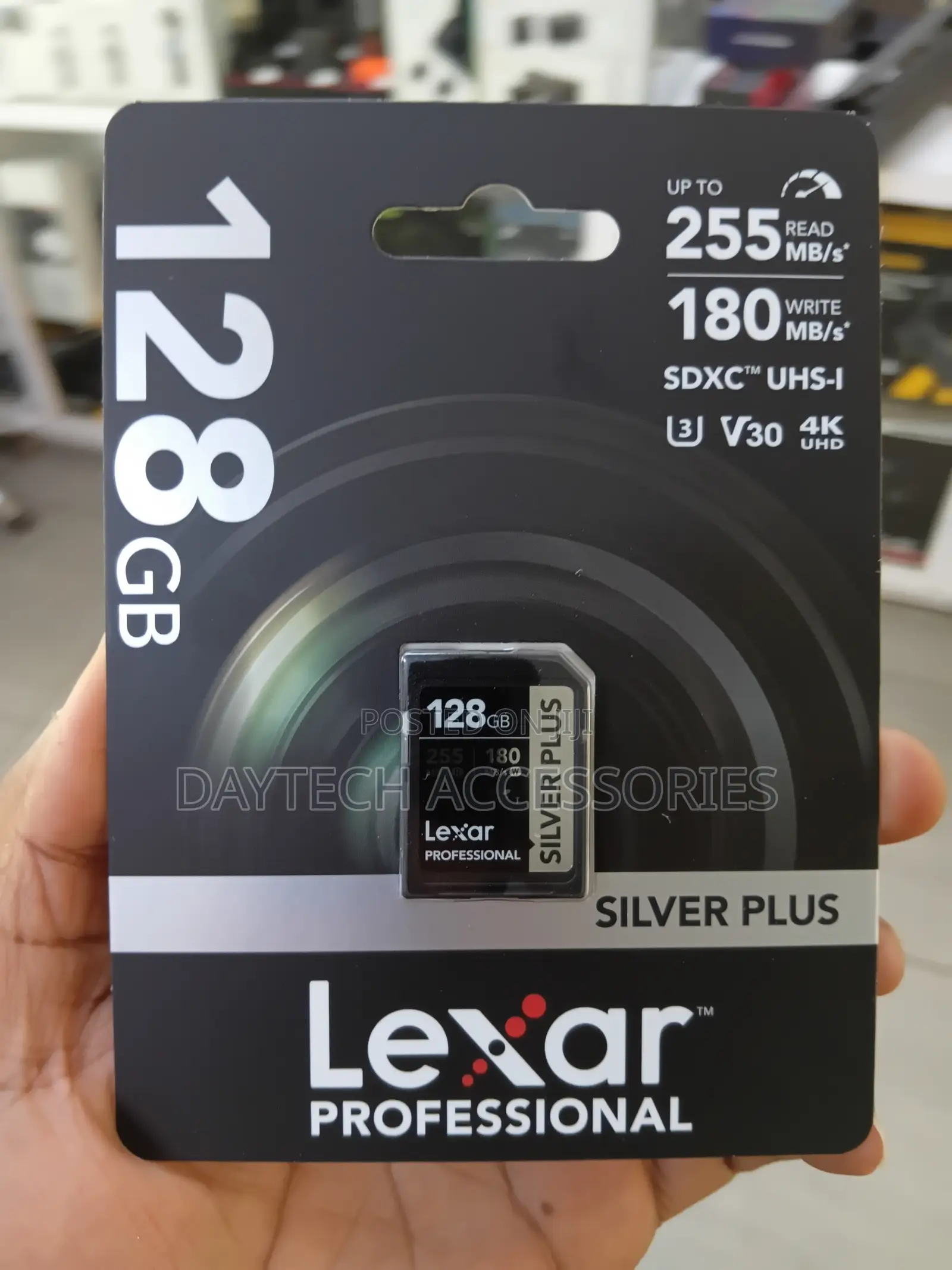 Lexar Silver Plus 128GB UHS-I V30 (205mb/S) SDXC Memory Card