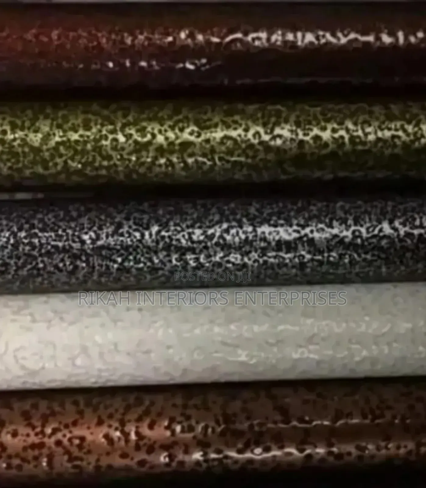 Powdered Coated Jua Kali Curtain Rods Environmental Friendly Justin