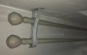 White Jua Kali Curtain Rods Curtain Rods Environmental Friendly