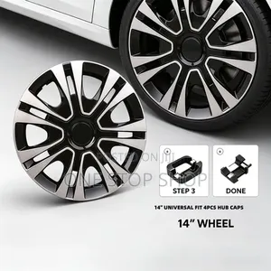 14" Durable Abs Plastic Wheel Caps With Snap on Retention Ring