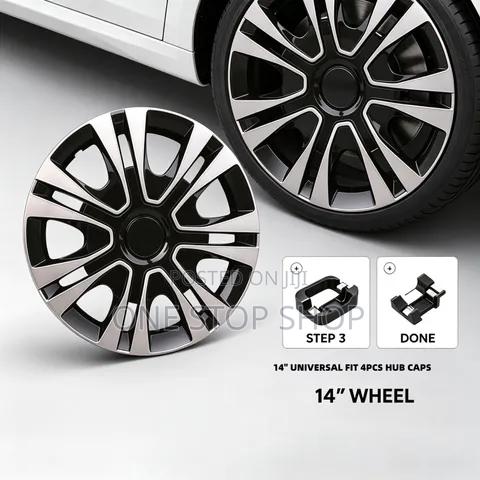 14" Durable Abs Plastic Wheel Caps With Snap on Retention Ring