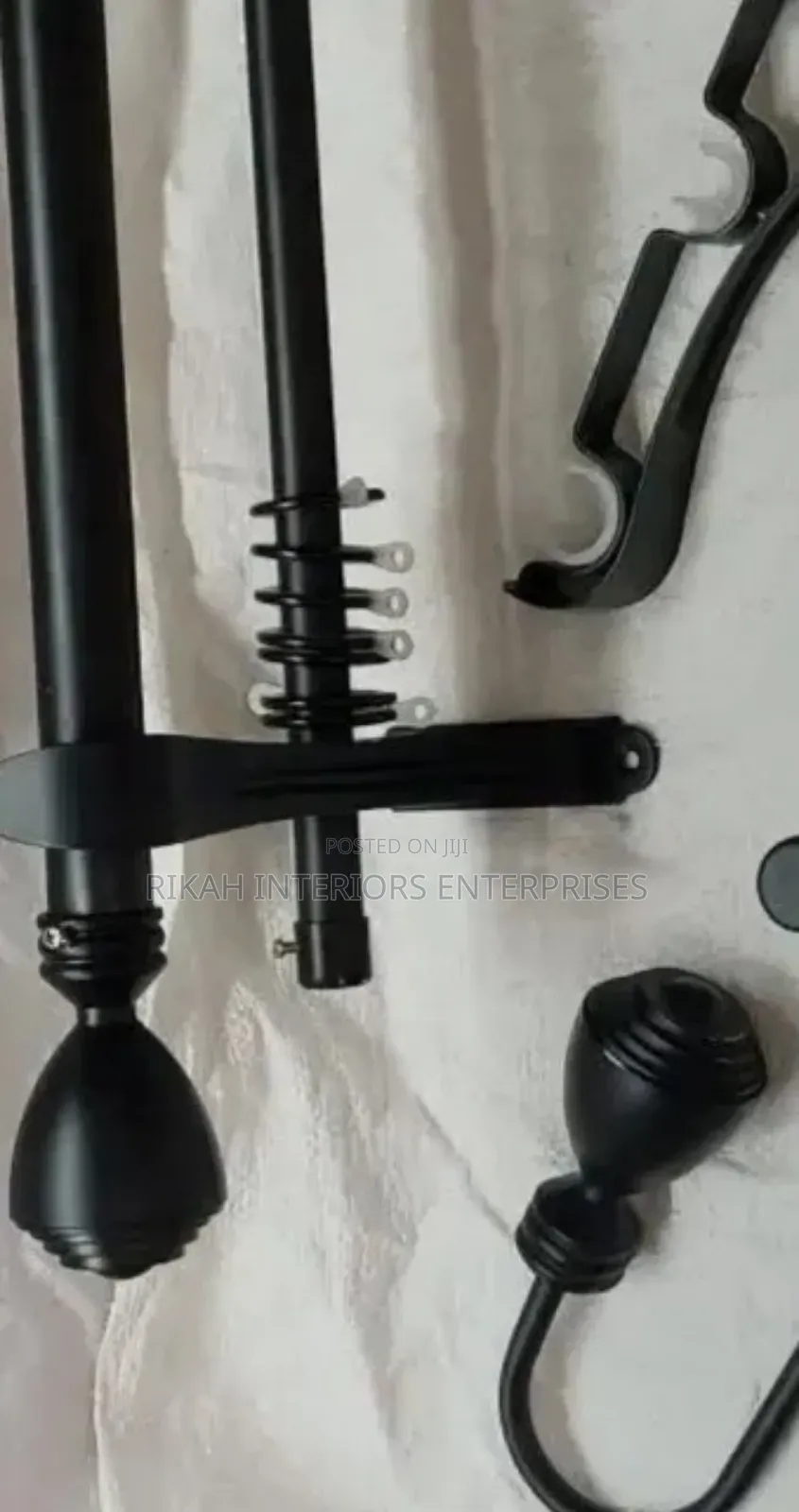 White Jua Kali Curtain Rods Curtain Rods Environmental Friendly
