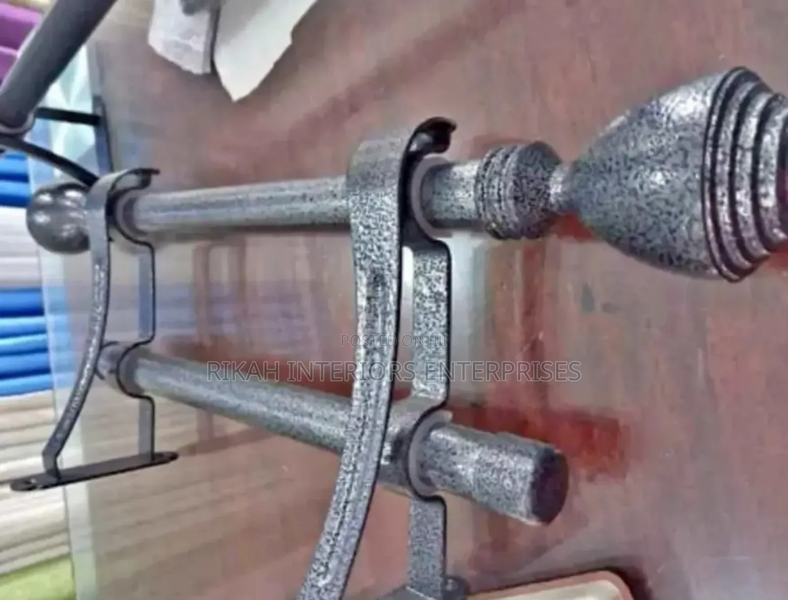 Silver Jua Kali Curtain Rods Curtain Rods Environmental Friendly
