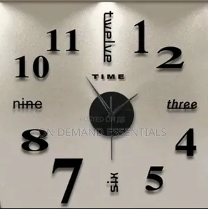 DIY Number and Letters Wall Clock