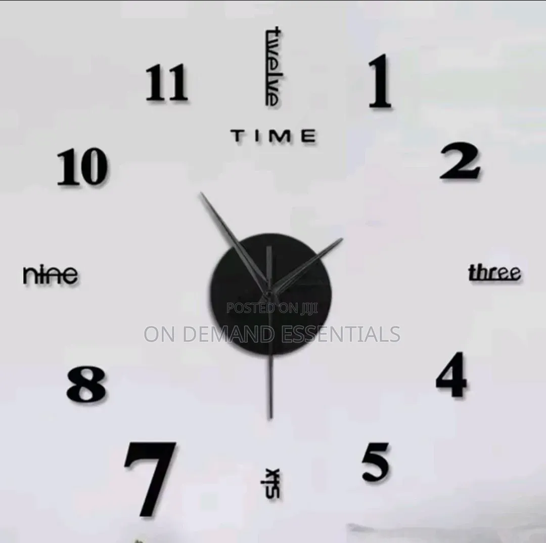 DIY Number and Letters Wall Clock