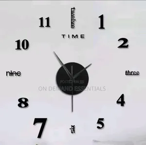 DIY Number and Letters Wall Clock