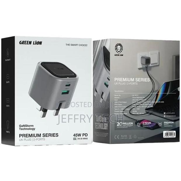 Green Lion Premium Series GaN Charger 45W Adapter