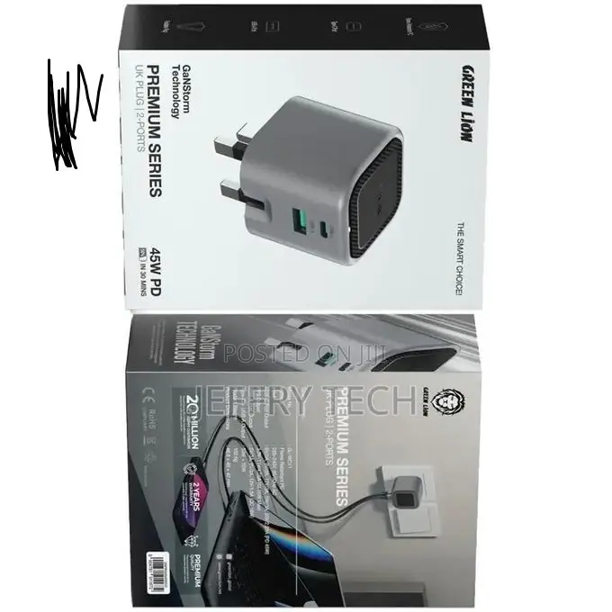 Green Lion Premium Series GaN Charger 45W Adapter