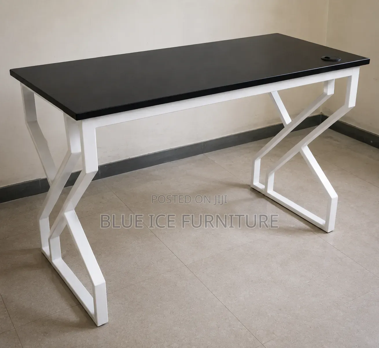 Modern Office Desk Black White – Executive Computer Workstation