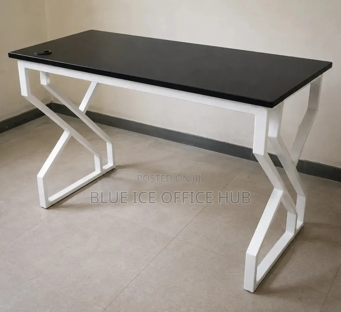 Modern Office Desk Black White – Executive Computer Workstation