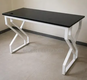 Modern Office Desk Black White – Executive Computer Workstation
