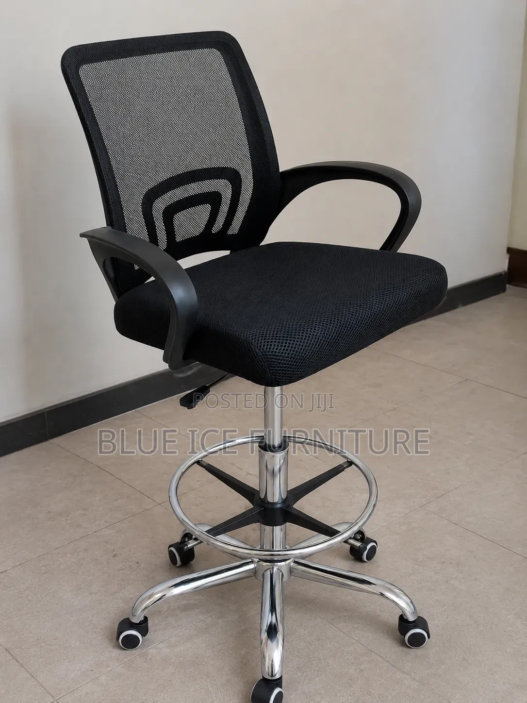Adjustable Counter Chair With Backrest