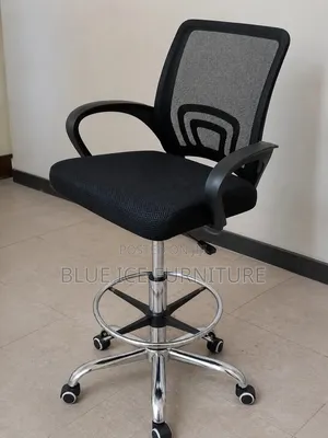 Adjustable Counter Chair With Backrest