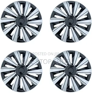 14" Universal Multi_spoke Wheel Caps With Striking Dual Tonefinish