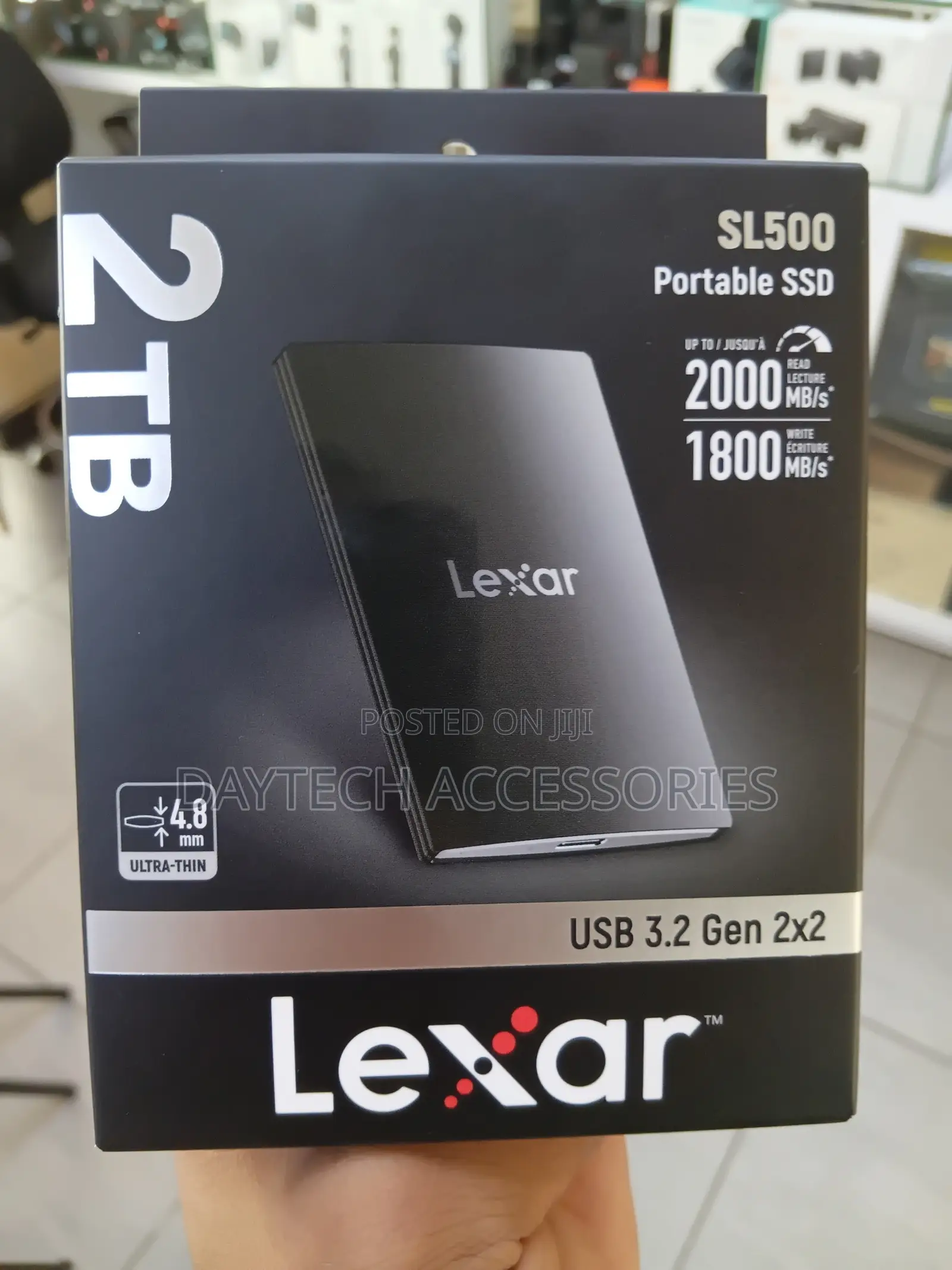 The Lexar SL500 2TB Portable SSD Ultra-Thin External Solid-State Drive