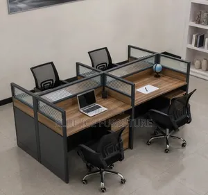 Modern Cluster Workstation Desk With Partitions