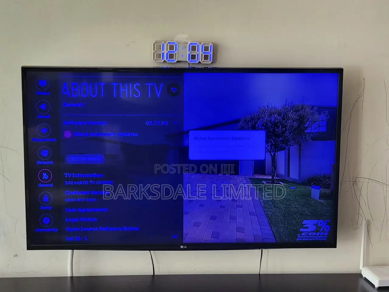 TV 49" Inch LG UH603V Ultra HD Smart TV Series webOS 3.0