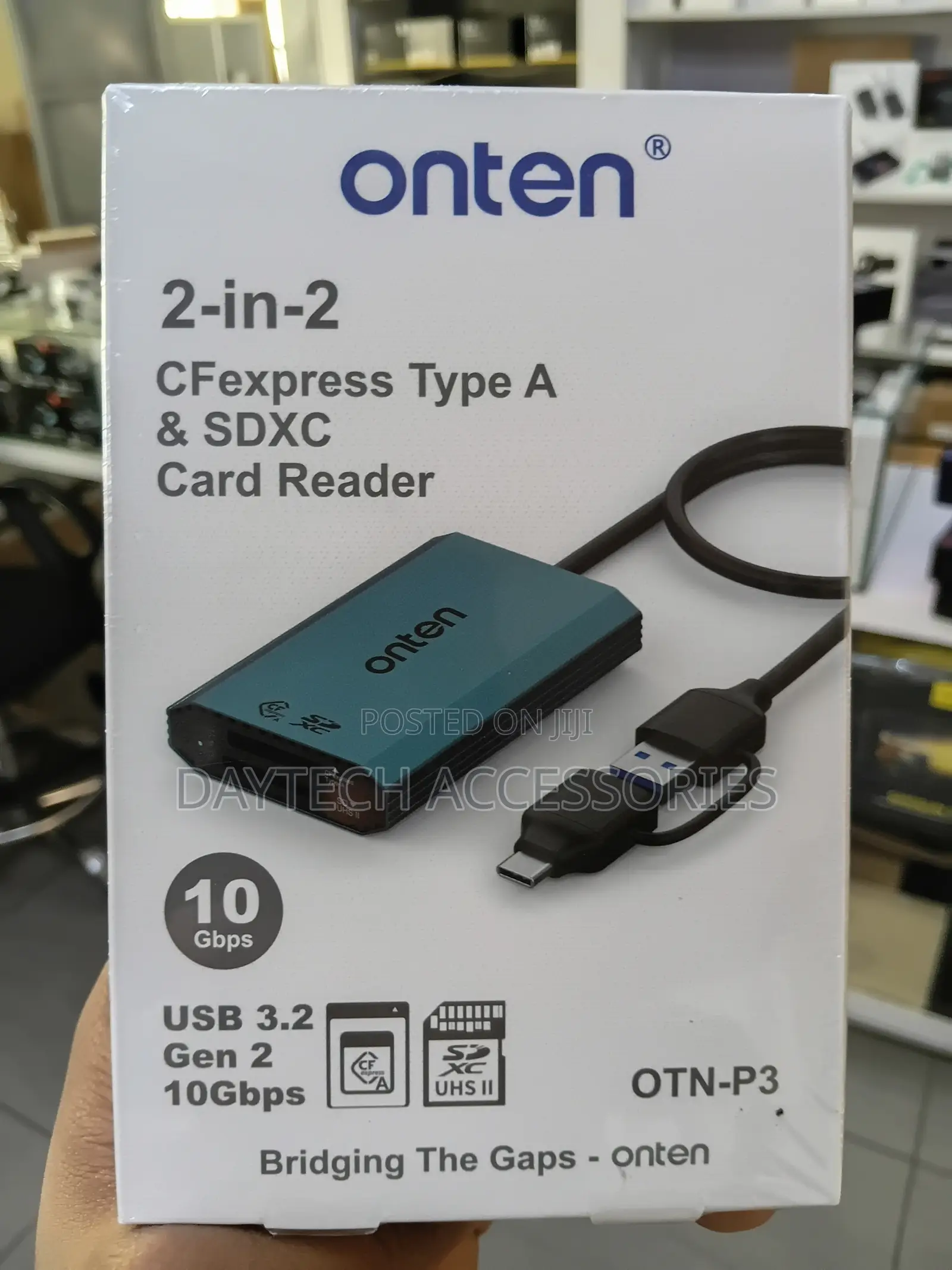 ONTEN CFExpress Type a UHS II SDXC 2 in 1 Card Reader