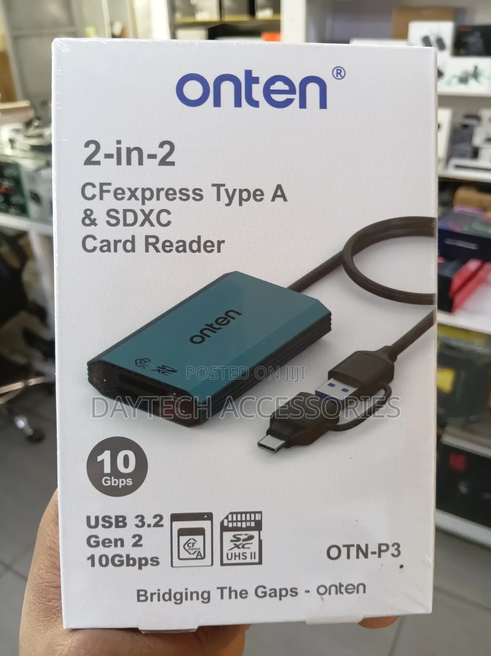 ONTEN CFExpress Type a UHS II SDXC 2 in 1 Card Reader