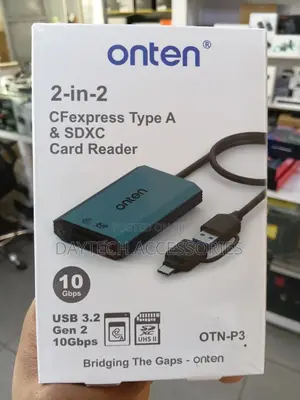 ONTEN CFExpress Type a UHS II SDXC 2 in 1 Card Reader
