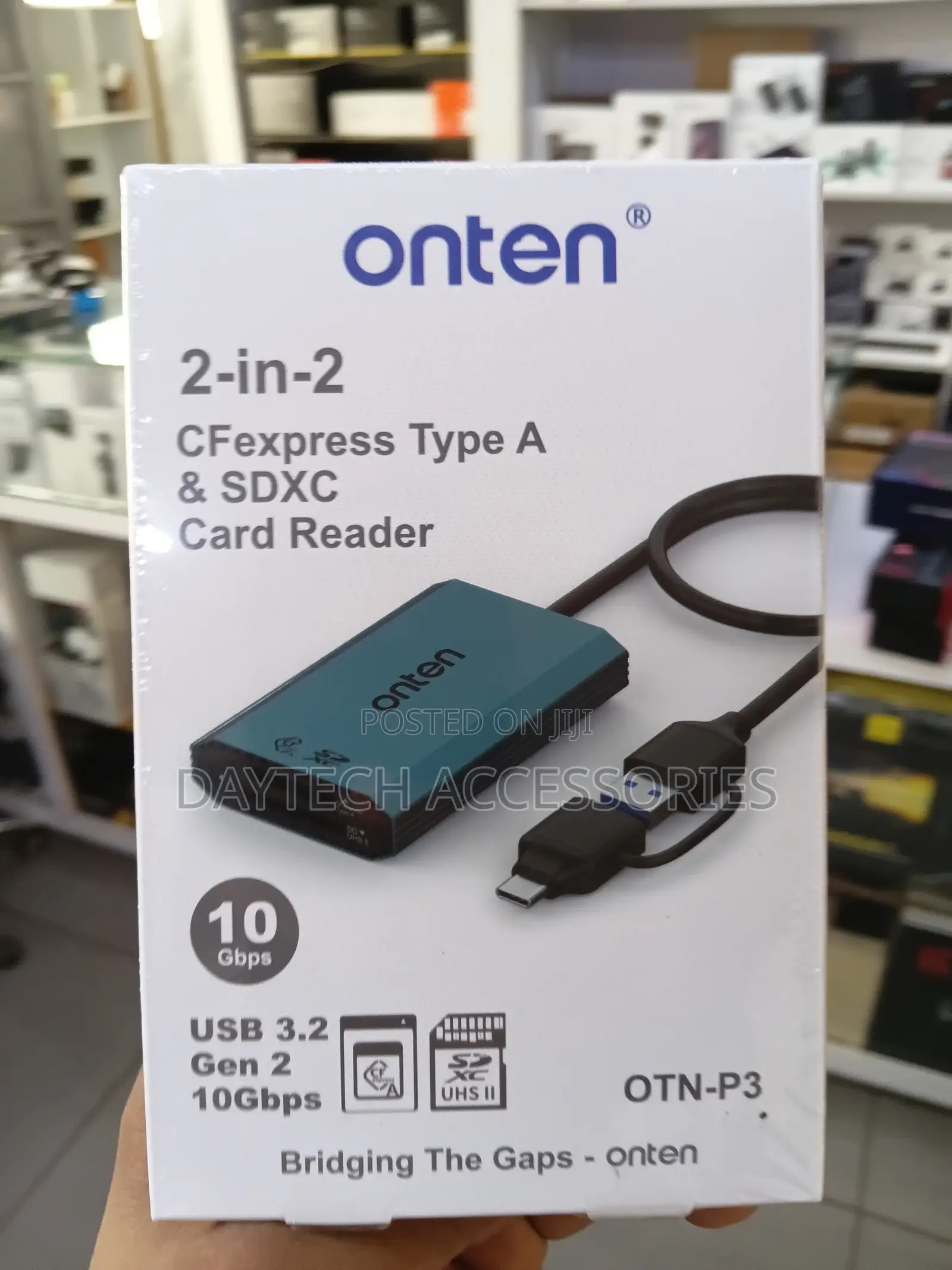 Onten OTN-KSS-P3+ 3-in-1 CF SDXC Micro SDXC Card Reader