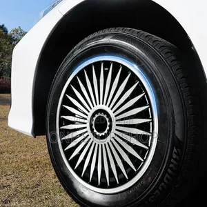 14" Wheel Cover With Black Silver Detailing Premium Alloy Appearance