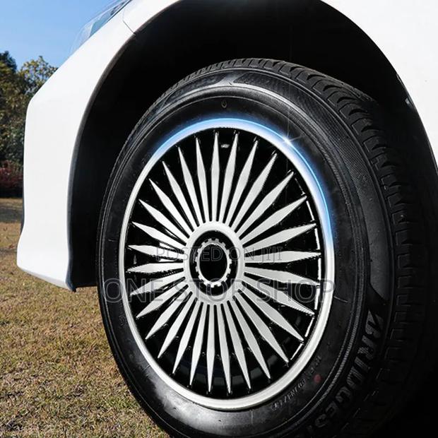14" Wheel Cover With Black Silver Detailing Premium Alloy Appearance