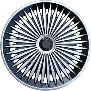 14" Wheel Cover With Black Silver Detailing Premium Alloy Appearance