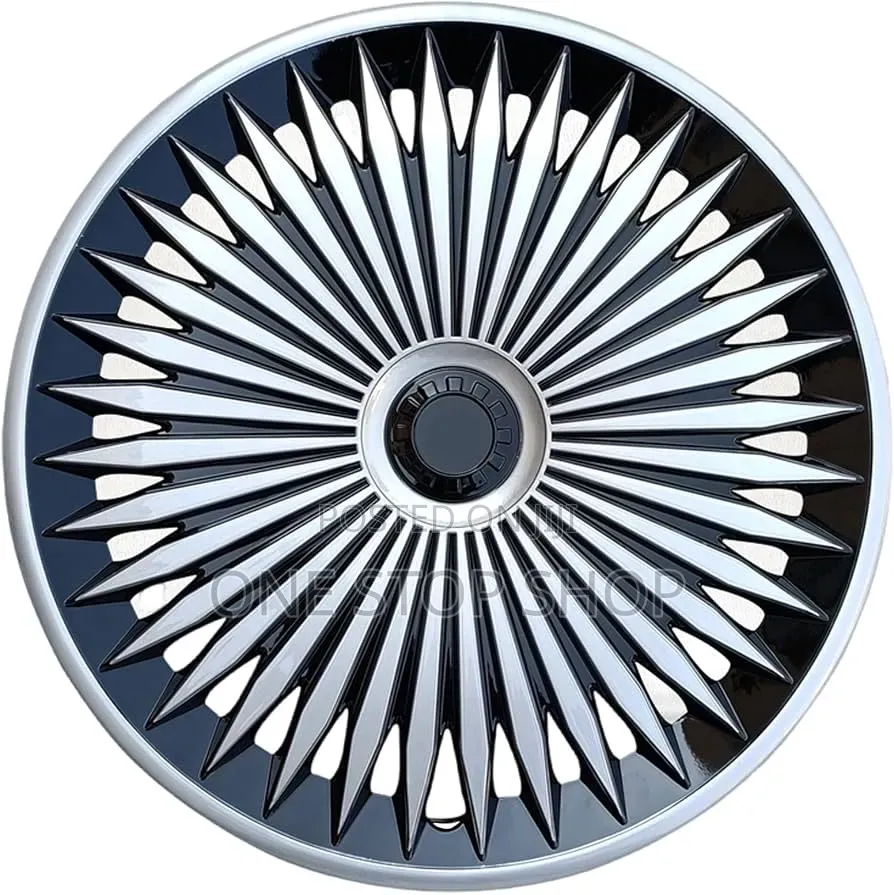 14" Wheel Cover With Black Silver Detailing Premium Alloy Appearance