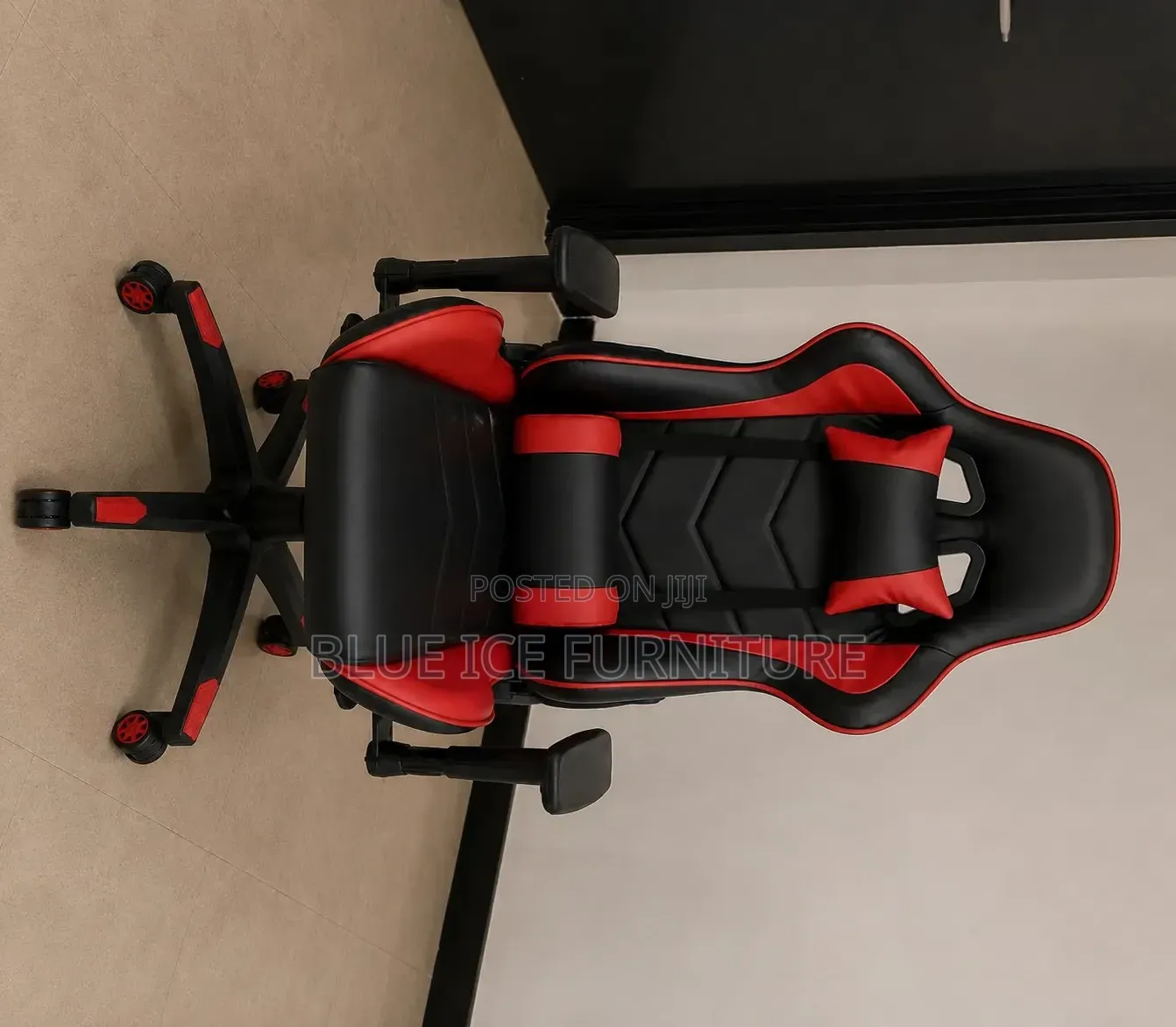 Gaming Chair Red Black – Ergonomic Racing Chair With Lumbar Support
