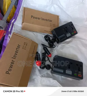 Car Power Inverter Converts Car Battery Power to Household Electric