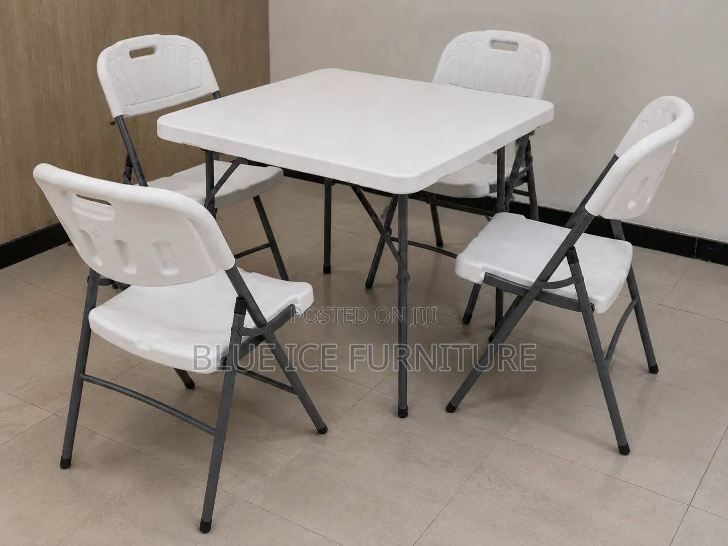 Foldable Table 4 Chairs Set