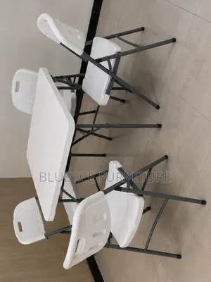 Foldable Table 4 Chairs Set