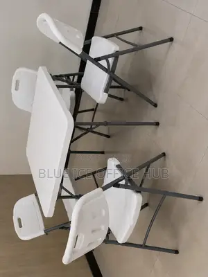 Foldable Table 4 Chairs Set