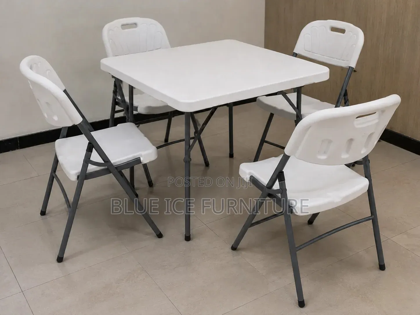 Foldable Table 4 Chairs Set