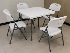 Foldable Table 4 Chairs Set