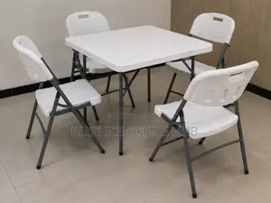Foldable Table 4 Chairs Set