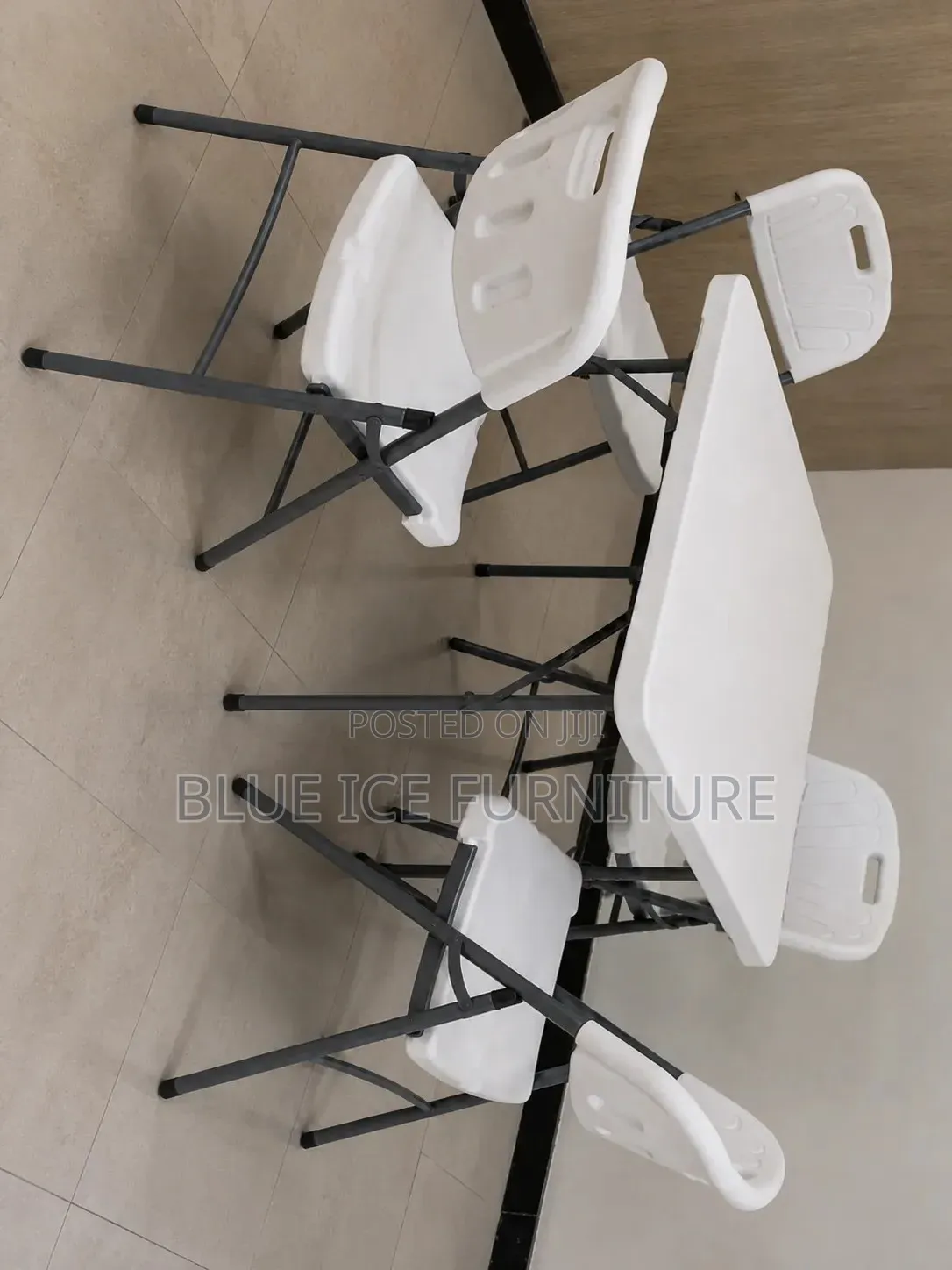 Foldable Table 4 Chairs Set