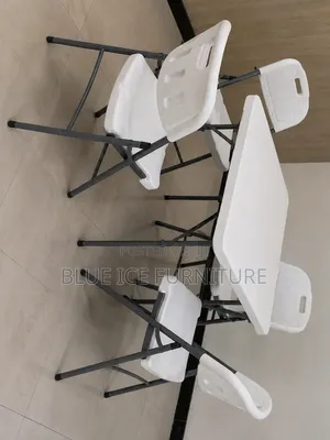Foldable Table 4 Chairs Set
