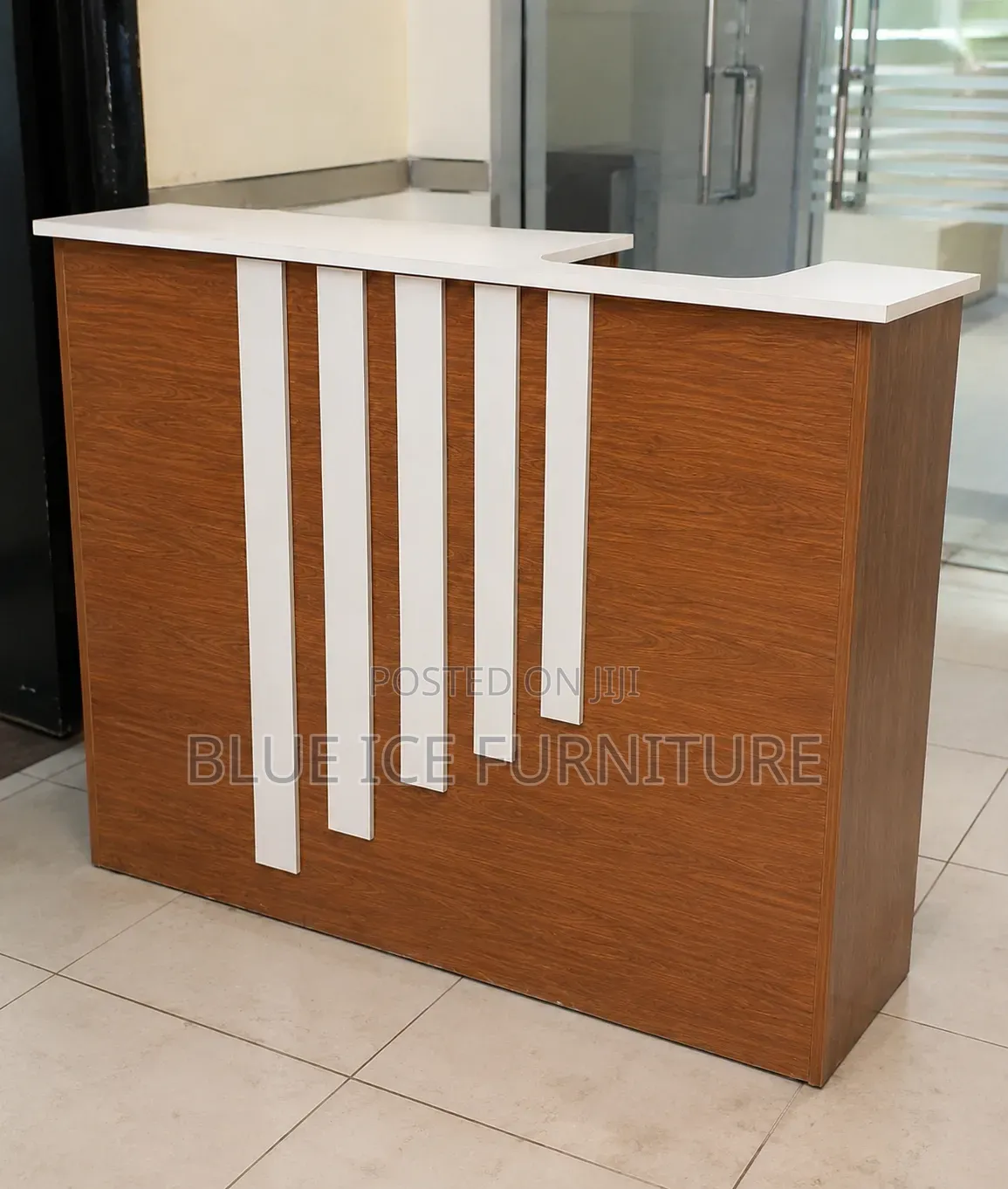 Executive Front Office Counter | Wooden Finish