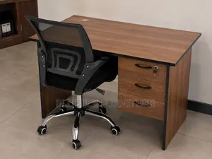 Modern Office Desk With 3 Drawers Ergonomic Office Chair
