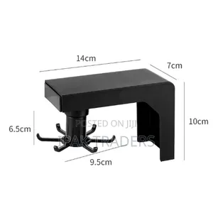 Multifunctional Shelf 6 Rotating Hooks Organizer