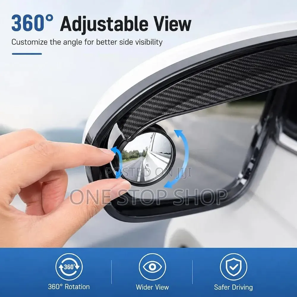 Slim Fit Design Side Mirror Rain Guard Design Visor+ Blind Spot Mirror