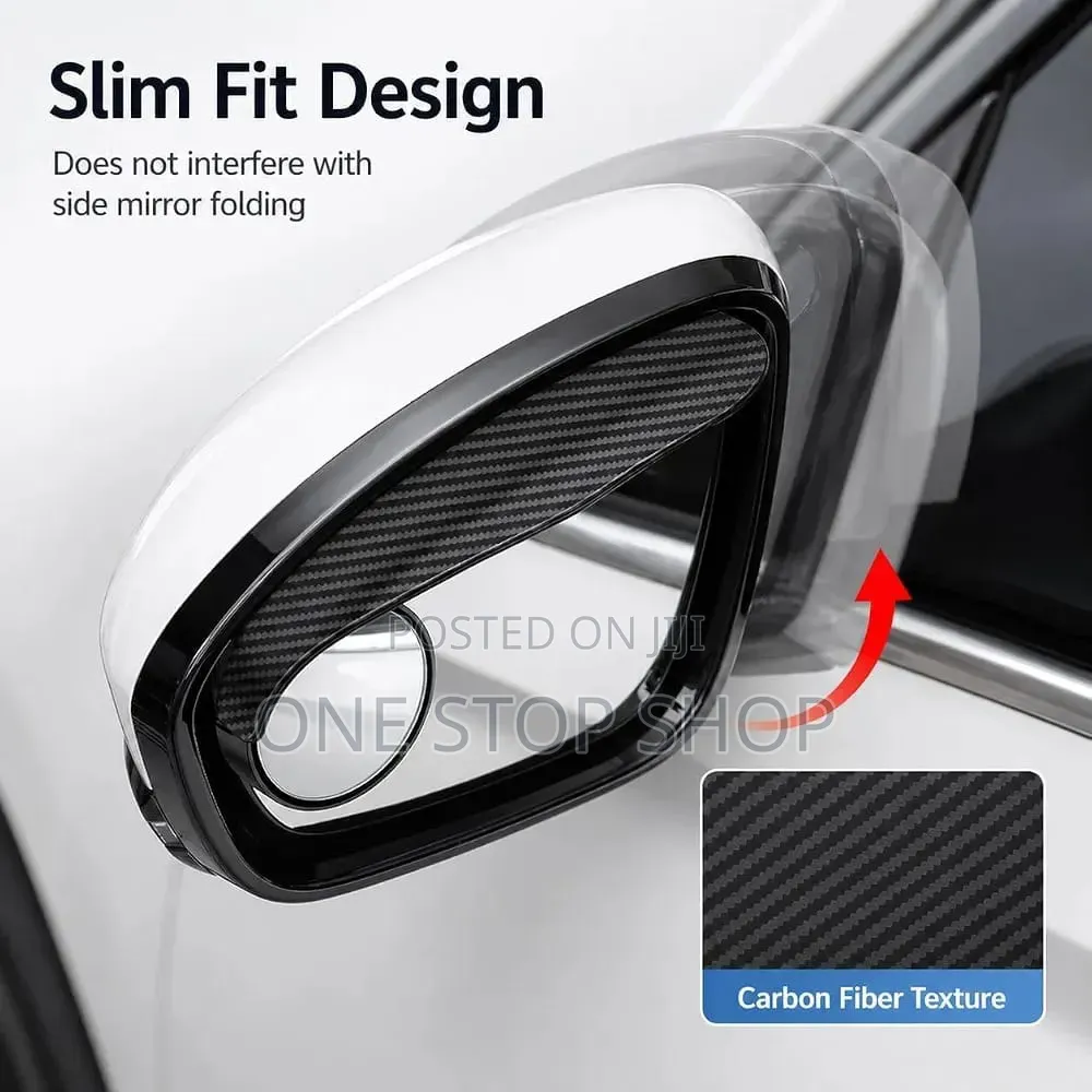 Slim Fit Design Side Mirror Rain Guard Design Visor+ Blind Spot Mirror
