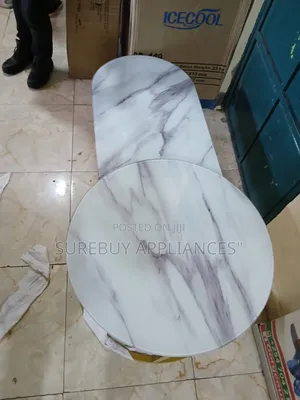 Round and Oval Coffee Marble Effect Tables