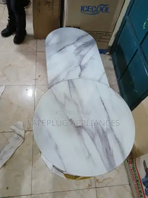 Round and Oval Coffee Marble Effect Tables
