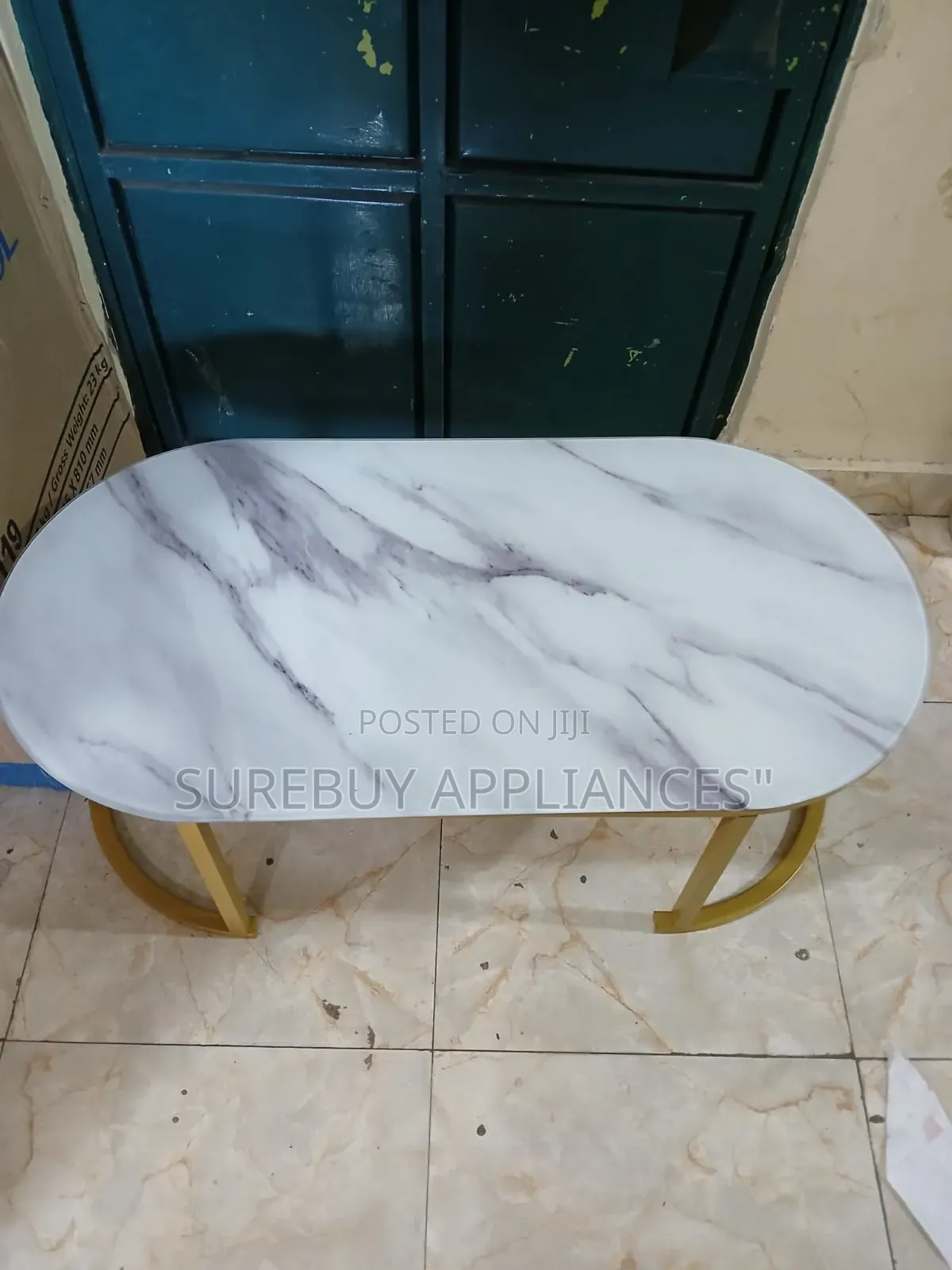 Glass Marble Effect Coffee Tables