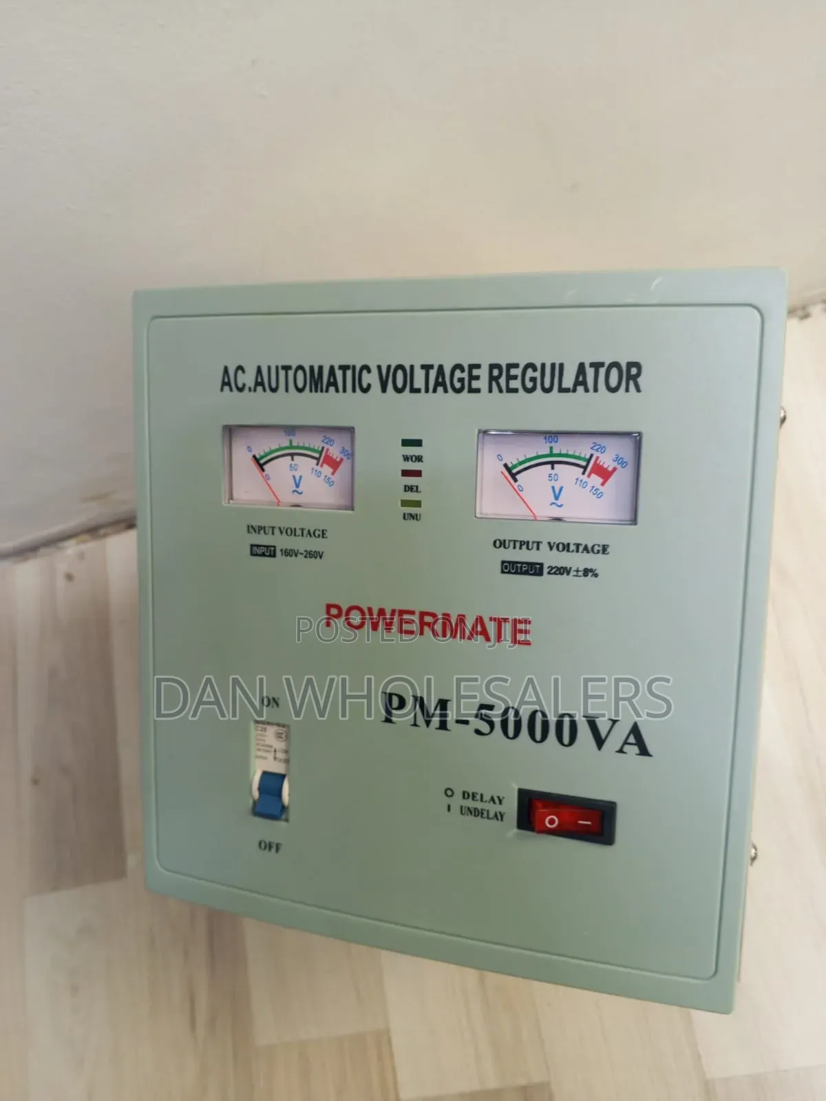 Automatic Voltage Regulator 5000VA Dual Meter