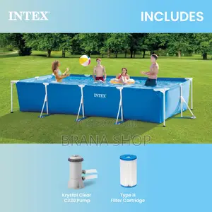 Intex Rectangular Frame Above Ground Swimming Pool