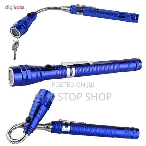 USB-C Rechargeable Magnetic Base Telescopic Flashlight